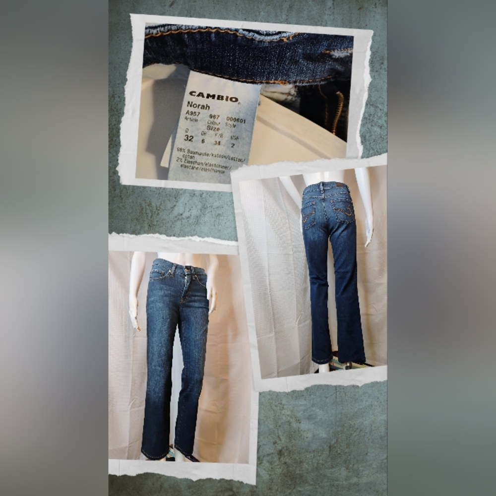 Cambio Women's Blue Bootcut Jeans